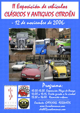 Cartel Exposición Citroën en Salamanca